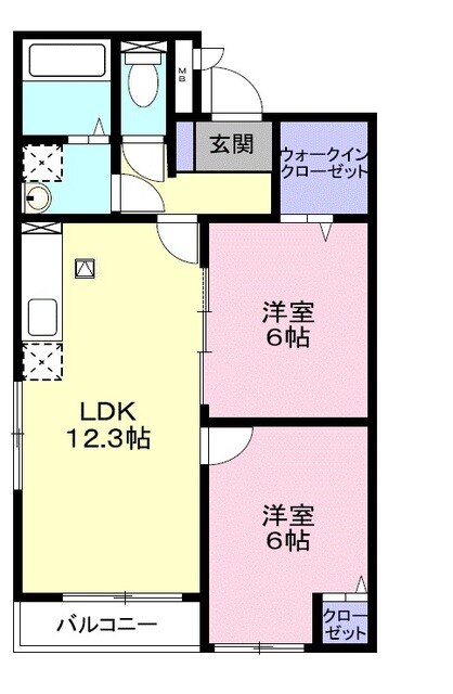 キャッスル 桜の間取り