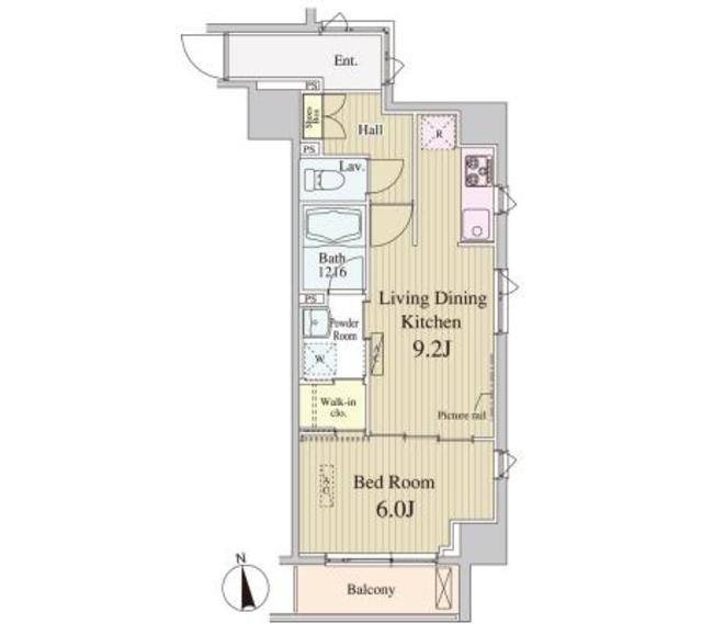 SK-ONE市ヶ谷の間取り
