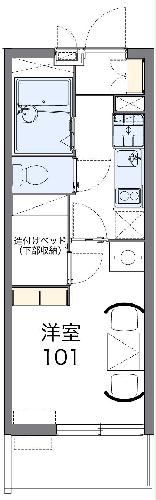 レオパレス府庁前の間取り