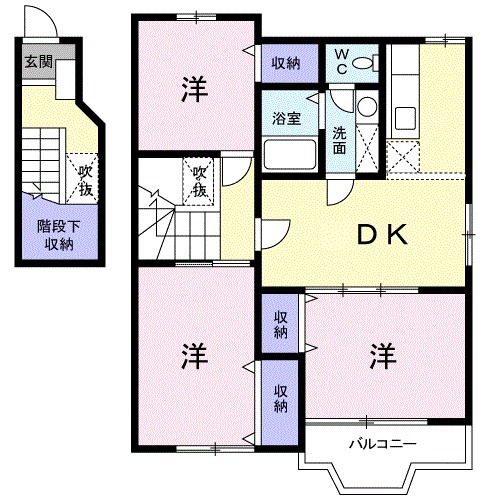 サンセールⅢの間取り