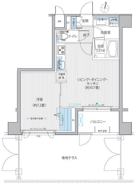 アンソレイエ飯田橋の間取り
