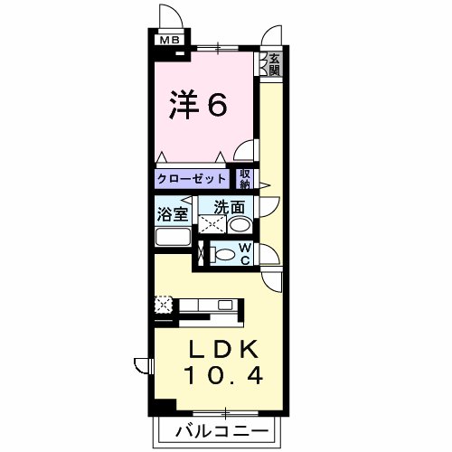 フェザーヒルⅡの間取り