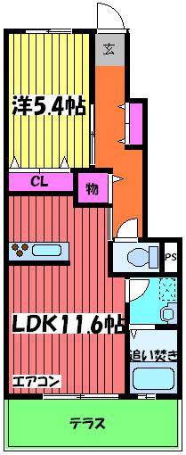 シャーメゾンひまわりの間取り