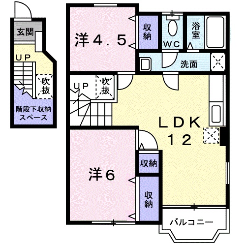 グラシューメゾン北館の間取り