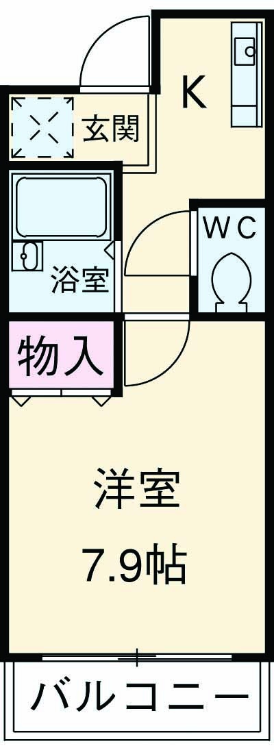 セゾンコート春木の間取り