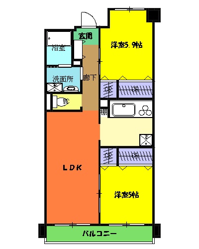 ベルフォート和泉の間取り