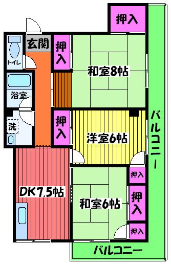 道井ビルの間取り