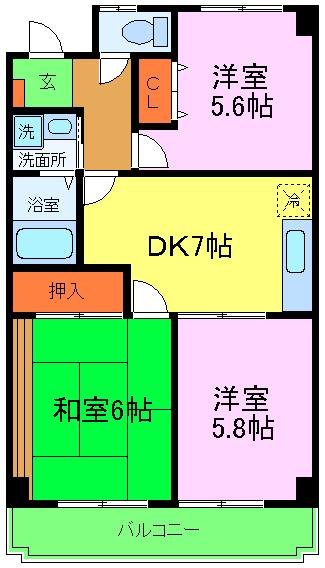 パークアベニュー 中井の間取り