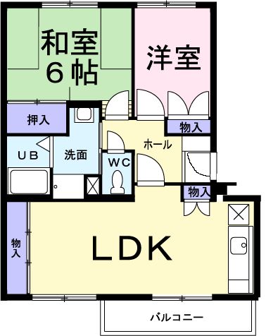 グランクオーレI番館の間取り