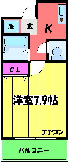 セゾンコート春木の間取り