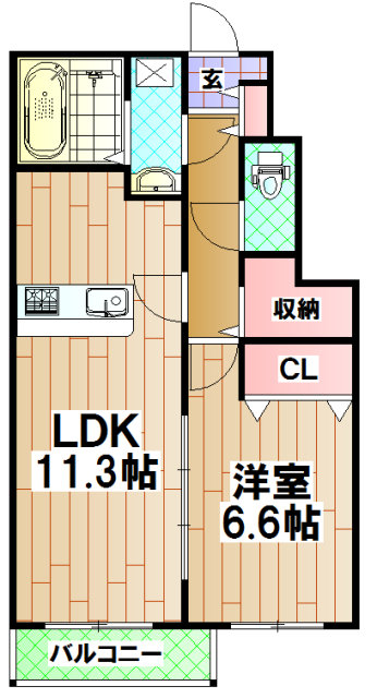 ディアプレステージ豊田の間取り