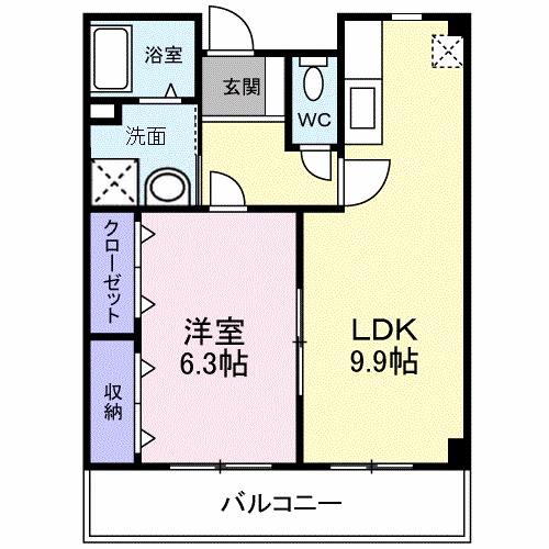 アルモニー綾園の間取り