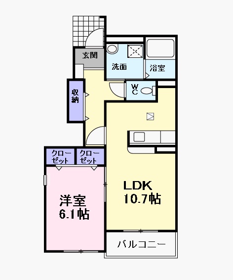 クラール・ベルF・Uの間取り