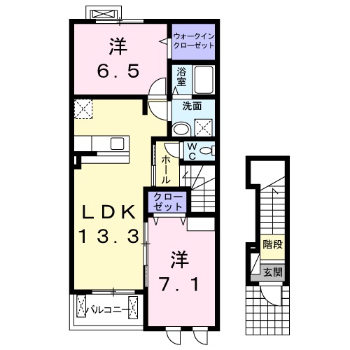 カルムエレガンスの間取り
