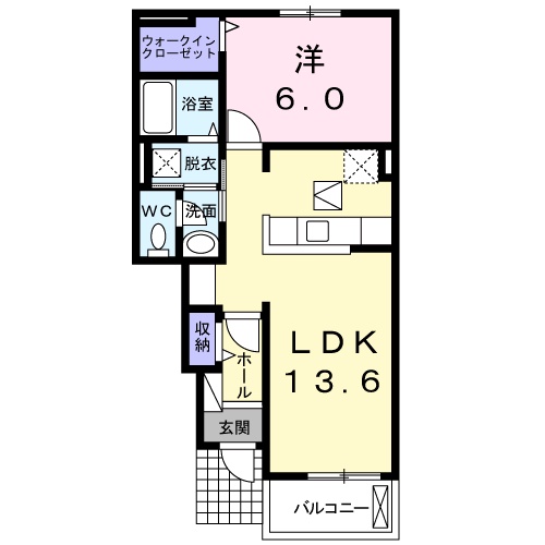 フィオーレ1番館の間取り
