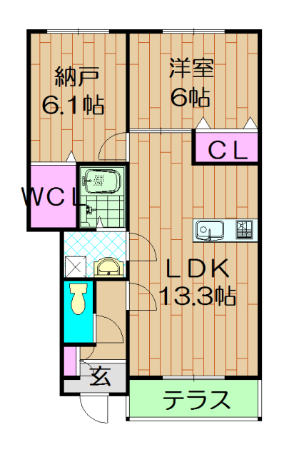 ガーデンホームの間取り