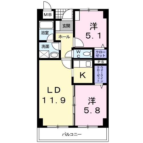 グラディートの間取り