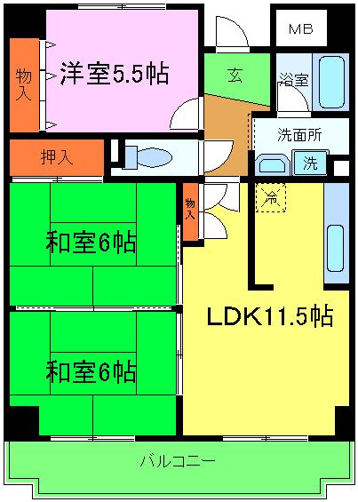 キッツ スクエアの間取り