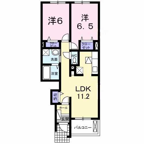 ルミエル穴師の間取り
