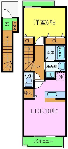 サニーハウス 菫の間取り