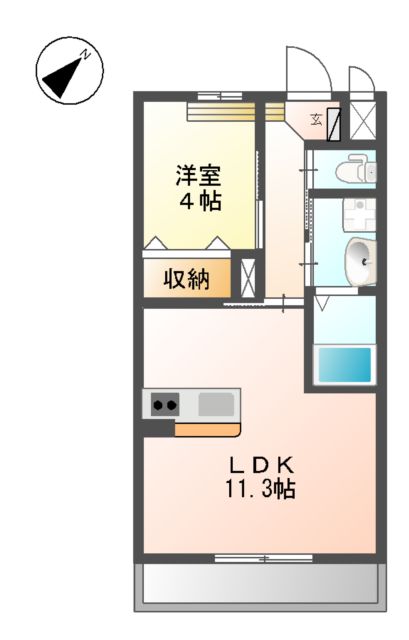 アビタ カモリの間取り