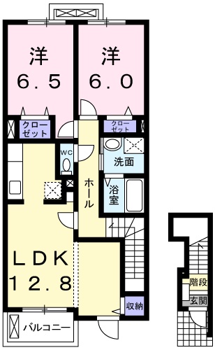 カーサ・フローレスの間取り