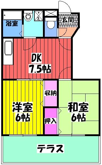 グラシューメゾン北館の間取り