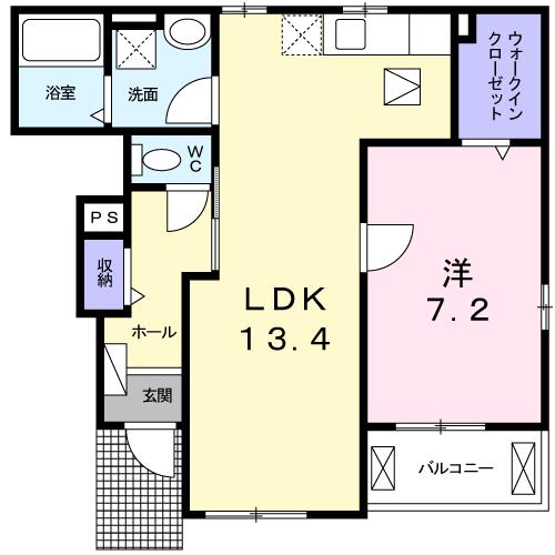 メゾン・ド・カルムⅡの間取り