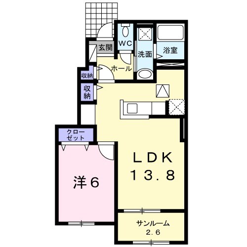 プリムローズ二色Ⅱの間取り