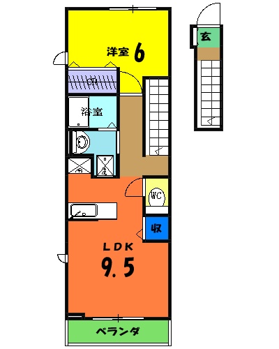 アジュール和泉中央Ⅱの間取り