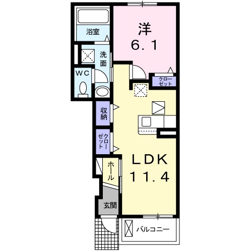 プランドール東佐野の間取り