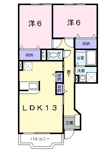 カリーノAの間取り