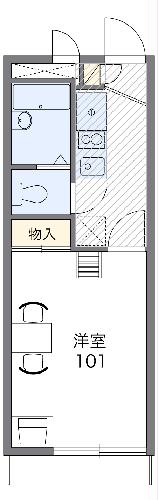 レオパレスハーモニー高石の間取り