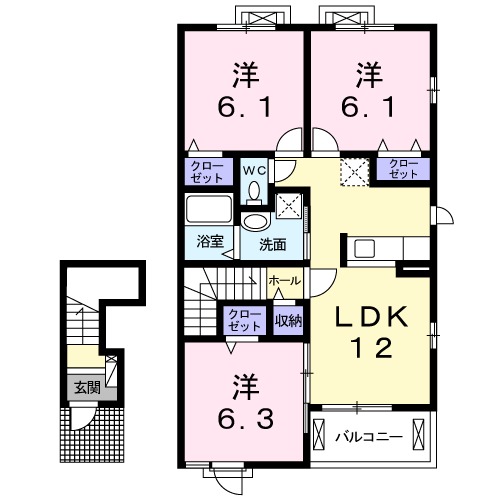 ソレイユの間取り