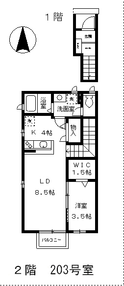 フォレストガーデンF棟の間取り
