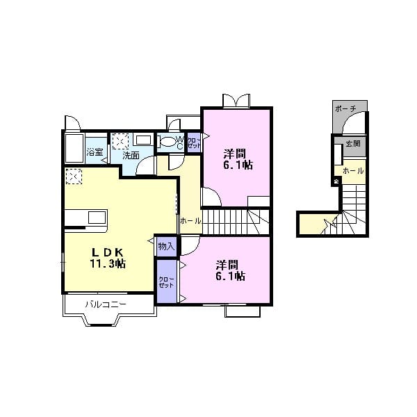 フォレスト・ケイ弐番館の間取り