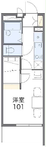 レオパレスメモラブルⅠの間取り