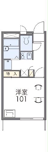 レオパレス羽衣の間取り