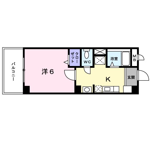ピースフル二条の間取り