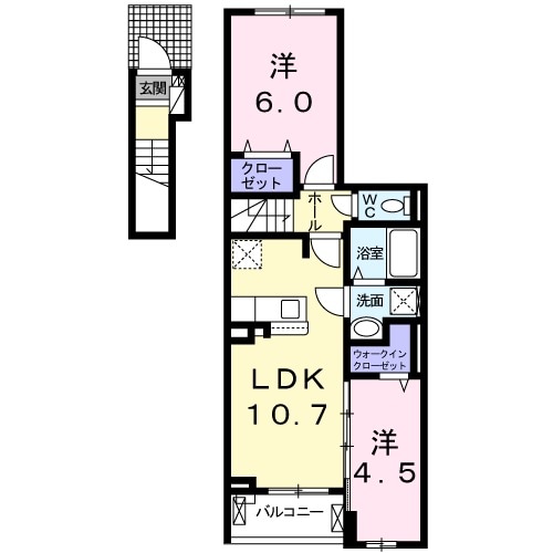 グレイス ワン Ⅲの間取り