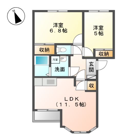 サンリーフの間取り