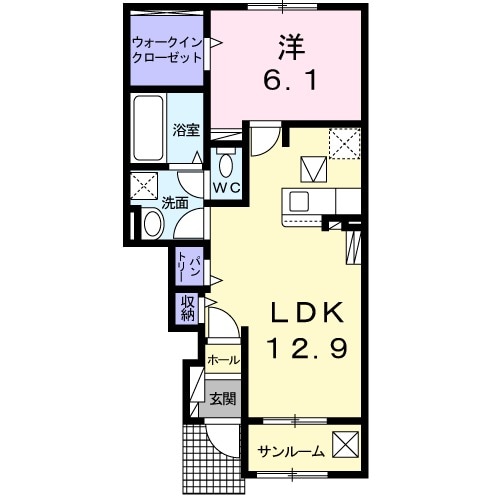 メゾンド ル マロンの間取り