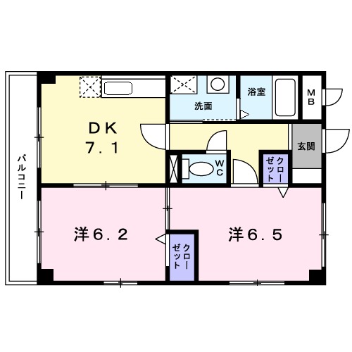 ヴィヴィッドの間取り