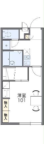 レオパレスコンフォール四日市の間取り