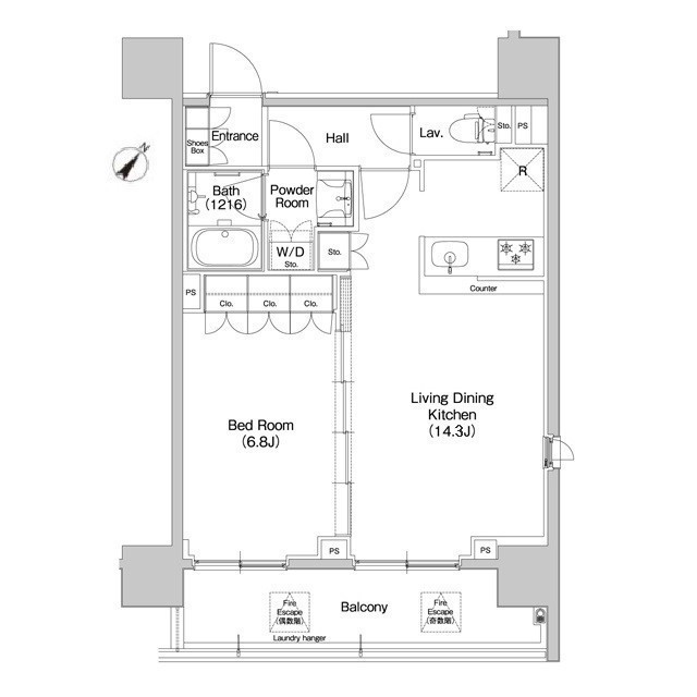 コンフォリア品川EASTの間取り