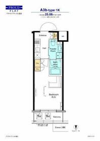 プラウドフラット木場Ⅱ・807号室の間取り