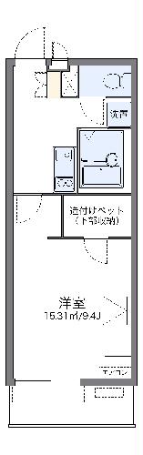 レオパレスけやきの間取り