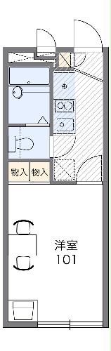 レオパレスアンドロメダの間取り