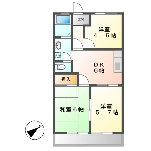 ノーブルタウンの間取り
