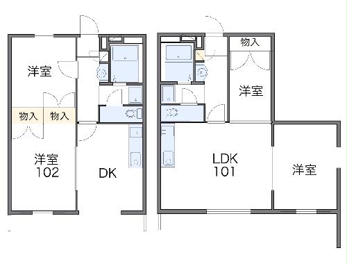 レオパレスみやまの間取り